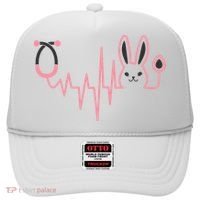 Cute Funny Easter Bunny Heart Beat Stethoscope Hat thumb 0