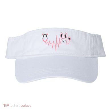 Cute Funny Easter Bunny Heart Beat Stethoscope Visor