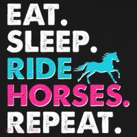 Cute Funny Eat Sleep Ride Horses Repeat Tote Bag thumb 4