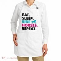 Cute Funny Eat Sleep Ride Horses Repeat Apron thumb 2