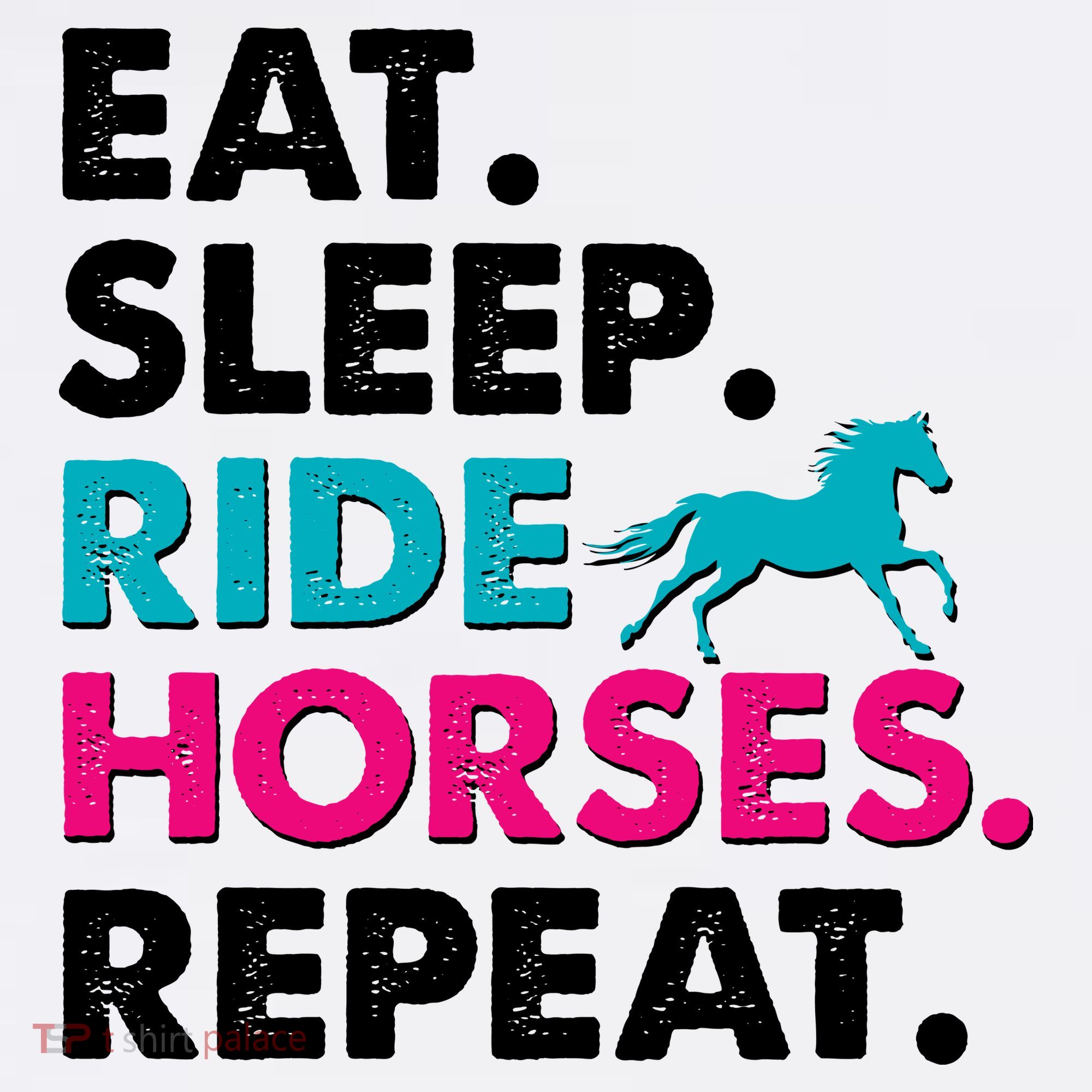 Cute Funny Eat Sleep Ride Horses Repeat Sweatshirt