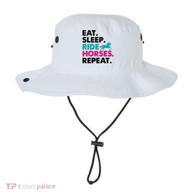 Cute Funny Eat Sleep Ride Horses Repeat Bucket Hat