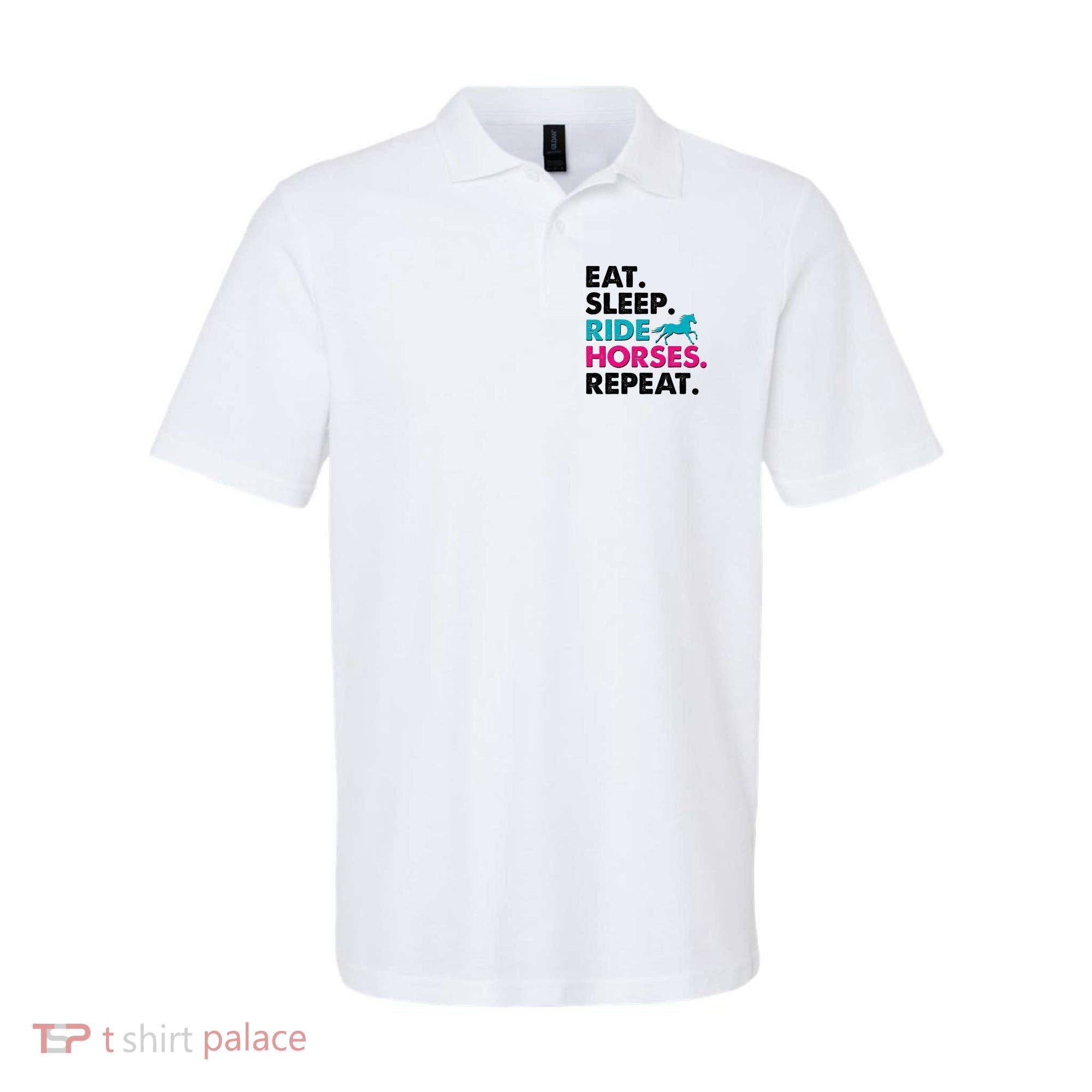 Cute Funny Eat Sleep Ride Horses Repeat Polo