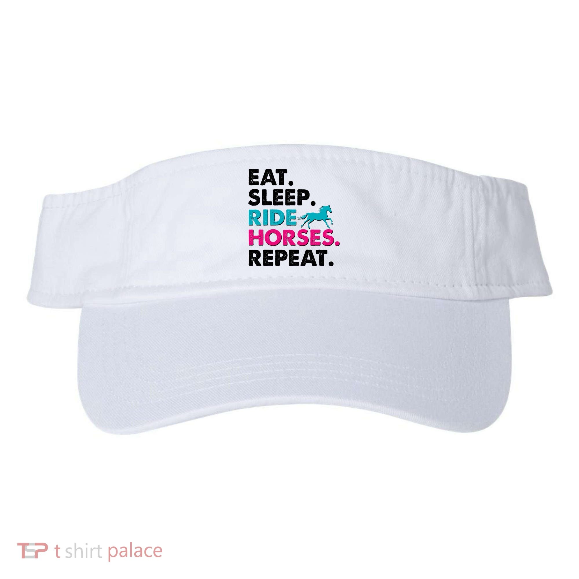 Cute Funny Eat Sleep Ride Horses Repeat Visor