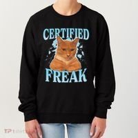 Certified Freak Eat Cement Cursed Cat Women's Sweatshirt thumb 0