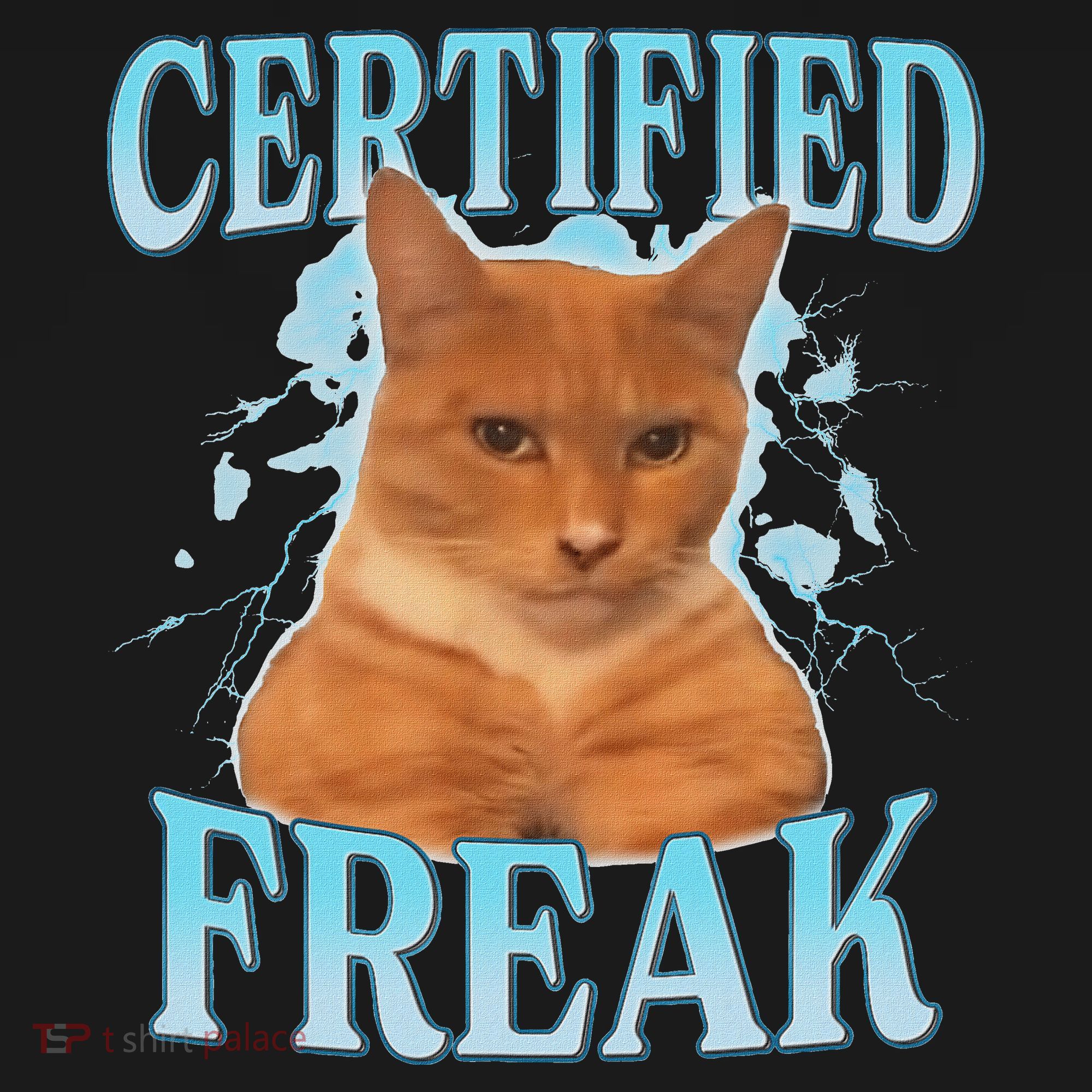 Certified Freak Eat Cement Cursed Cat Doggie Tank