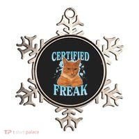 Certified Freak Eat Cement Cursed Cat Ornament thumb 0