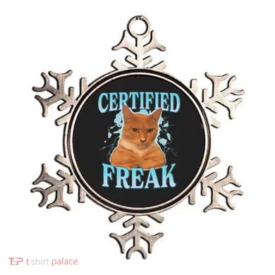 Certified Freak Eat Cement Cursed Cat Ornament