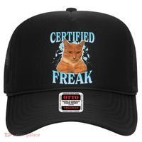 Certified Freak Eat Cement Cursed Cat Hat thumb 0