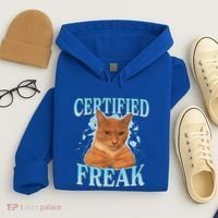 Certified Freak Eat Cement Cursed Cat Hoodie thumb 4