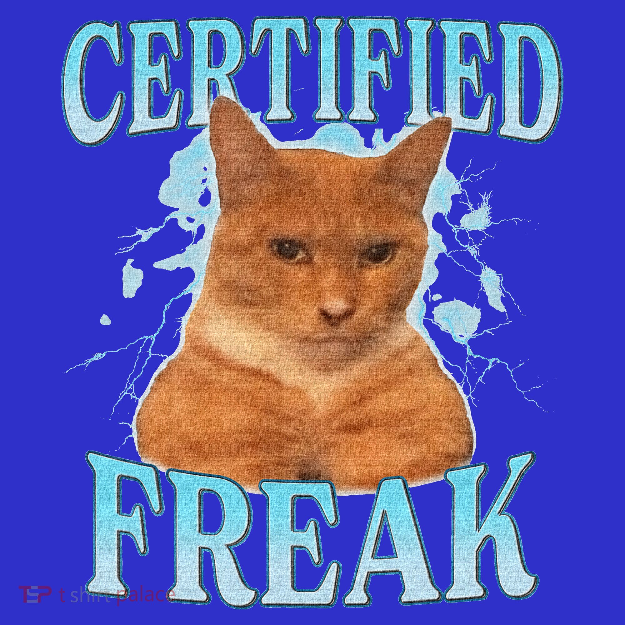 Certified Freak Eat Cement Cursed Cat Hoodie