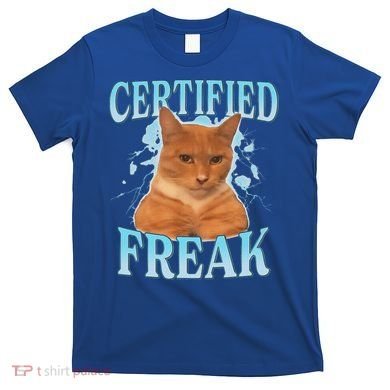 Certified Freak Eat Cement Cursed Cat T-Shirt