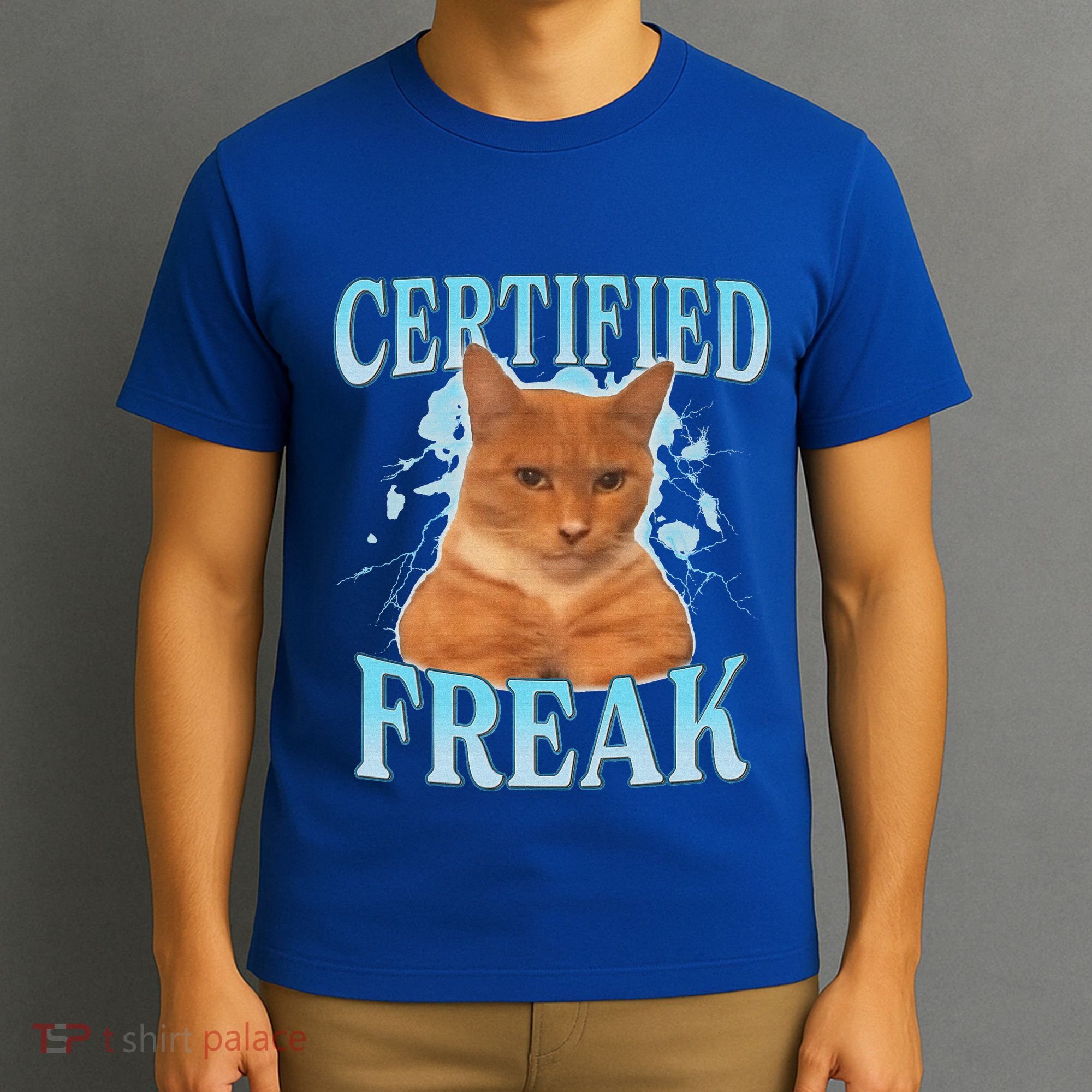 Certified Freak Eat Cement Cursed Cat T-Shirt