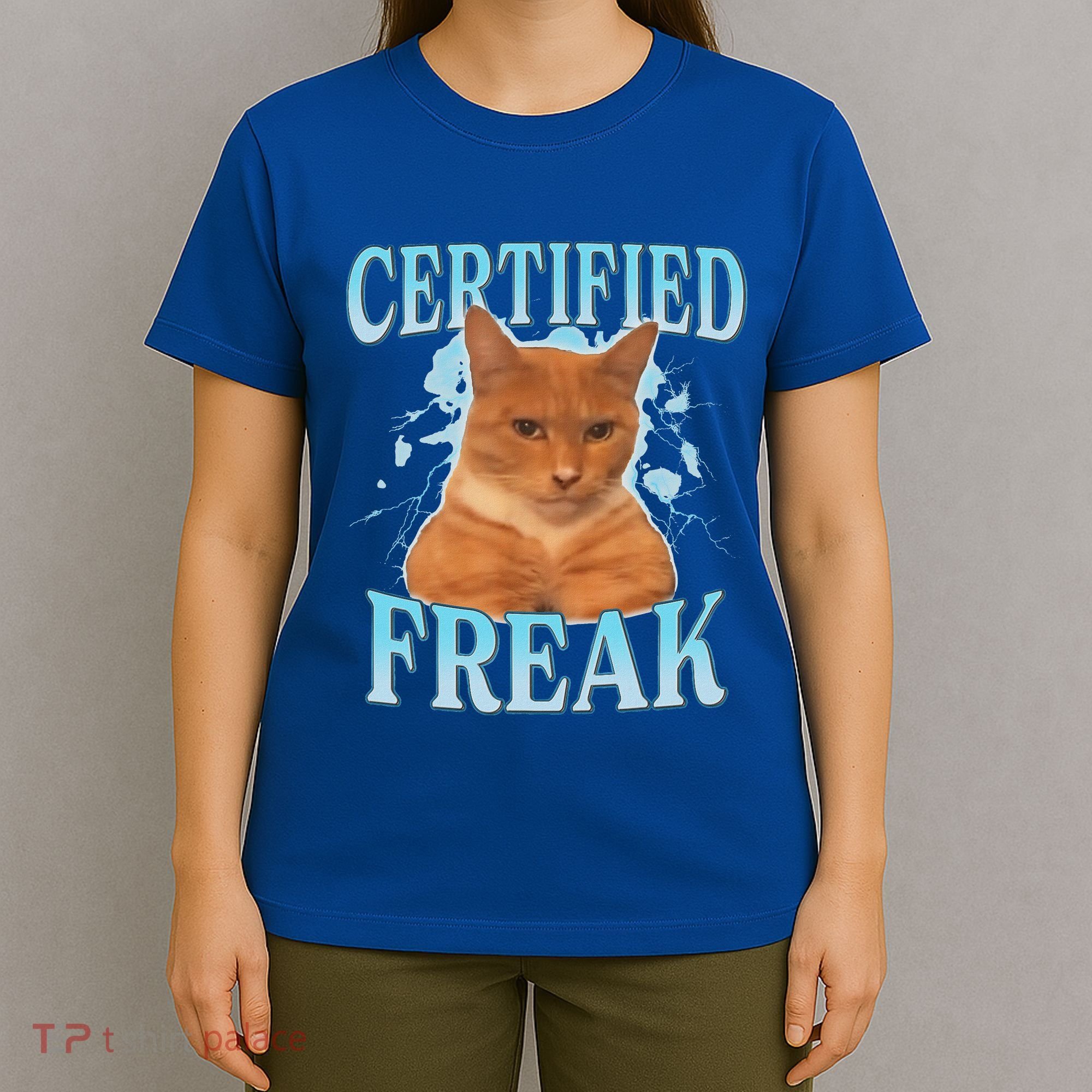 Certified Freak Eat Cement Cursed Cat T-Shirt