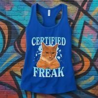 Certified Freak Eat Cement Cursed Cat Women's Tank Top thumb 3
