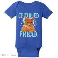 Certified Freak Eat Cement Cursed Cat Baby Bodysuit thumb 0