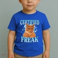 Certified Freak Eat Cement Cursed Cat Toddler T-Shirt thumb 2