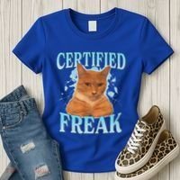 Certified Freak Eat Cement Cursed Cat Women's T-Shirt thumb 3
