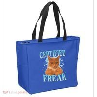 Certified Freak Eat Cement Cursed Cat Tote Bag thumb 2