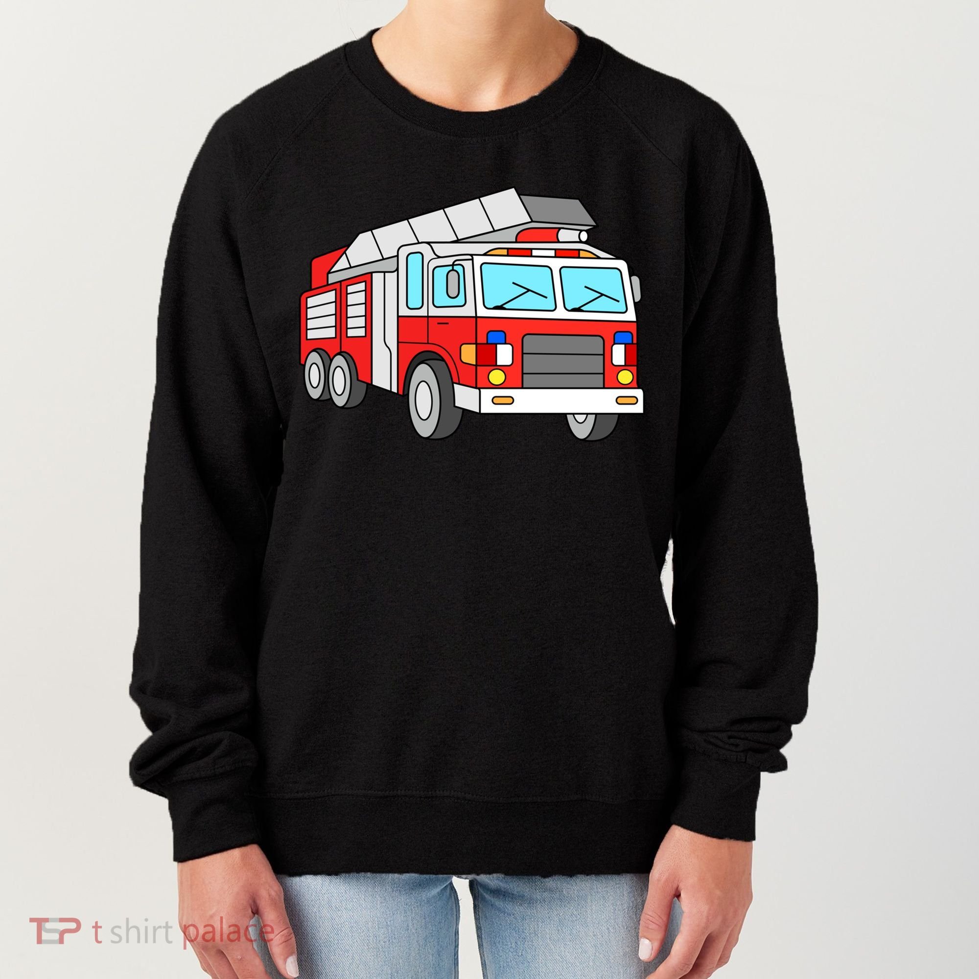 Cool Fire Engine Firetruck Firefighter Meaningful Gift Women's Sweatshirt