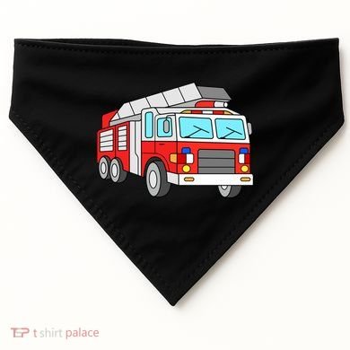 Cool Fire Engine Firetruck Firefighter Meaningful Gift USA-Made Doggie Bandana