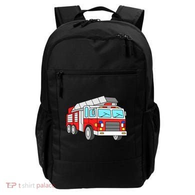 Cool Fire Engine Firetruck Firefighter Meaningful Gift Backpack