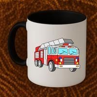Cool Fire Engine Firetruck Firefighter Meaningful Gift Coffee Mug thumb 2