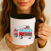 Cool Fire Engine Firetruck Firefighter Meaningful Gift Coffee Mug thumb 3