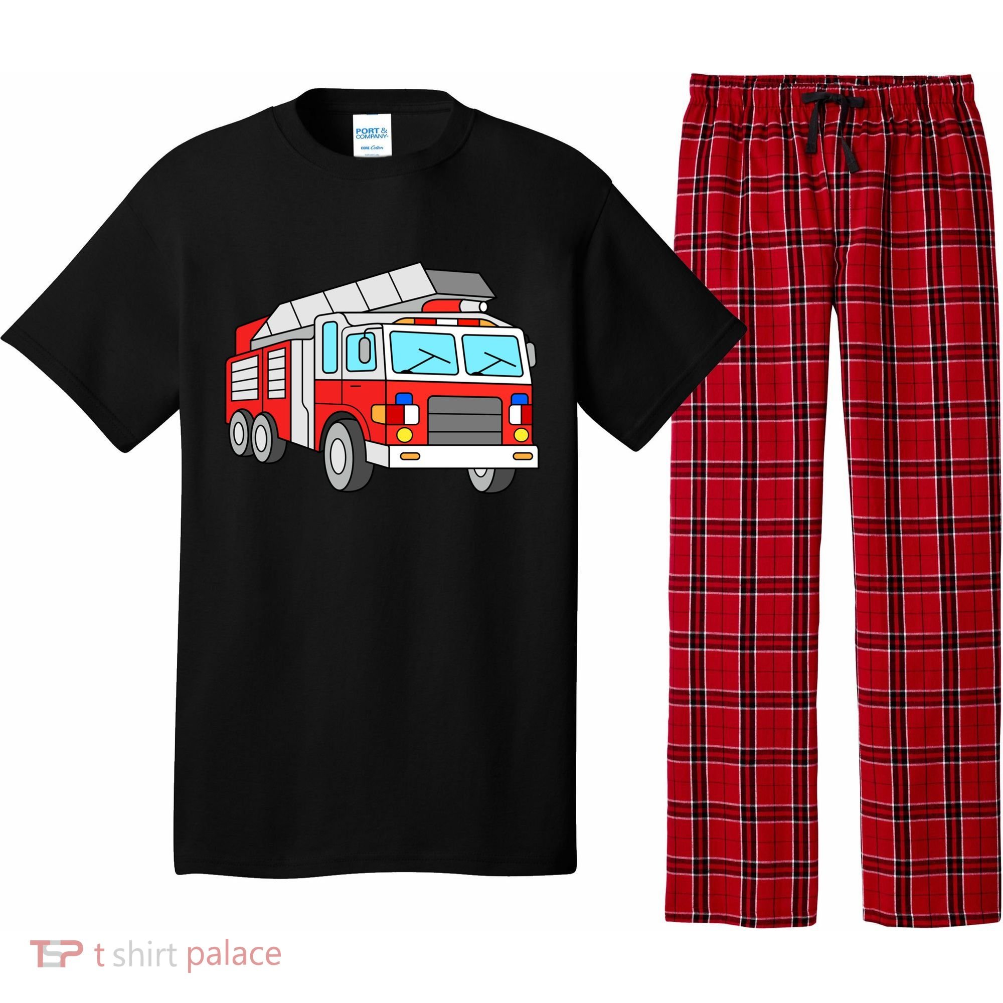 Cool Fire Engine Firetruck Firefighter Meaningful Gift Pajama Set