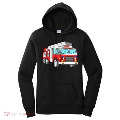 Cool Fire Engine Firetruck Firefighter Meaningful Gift Women's Hoodie