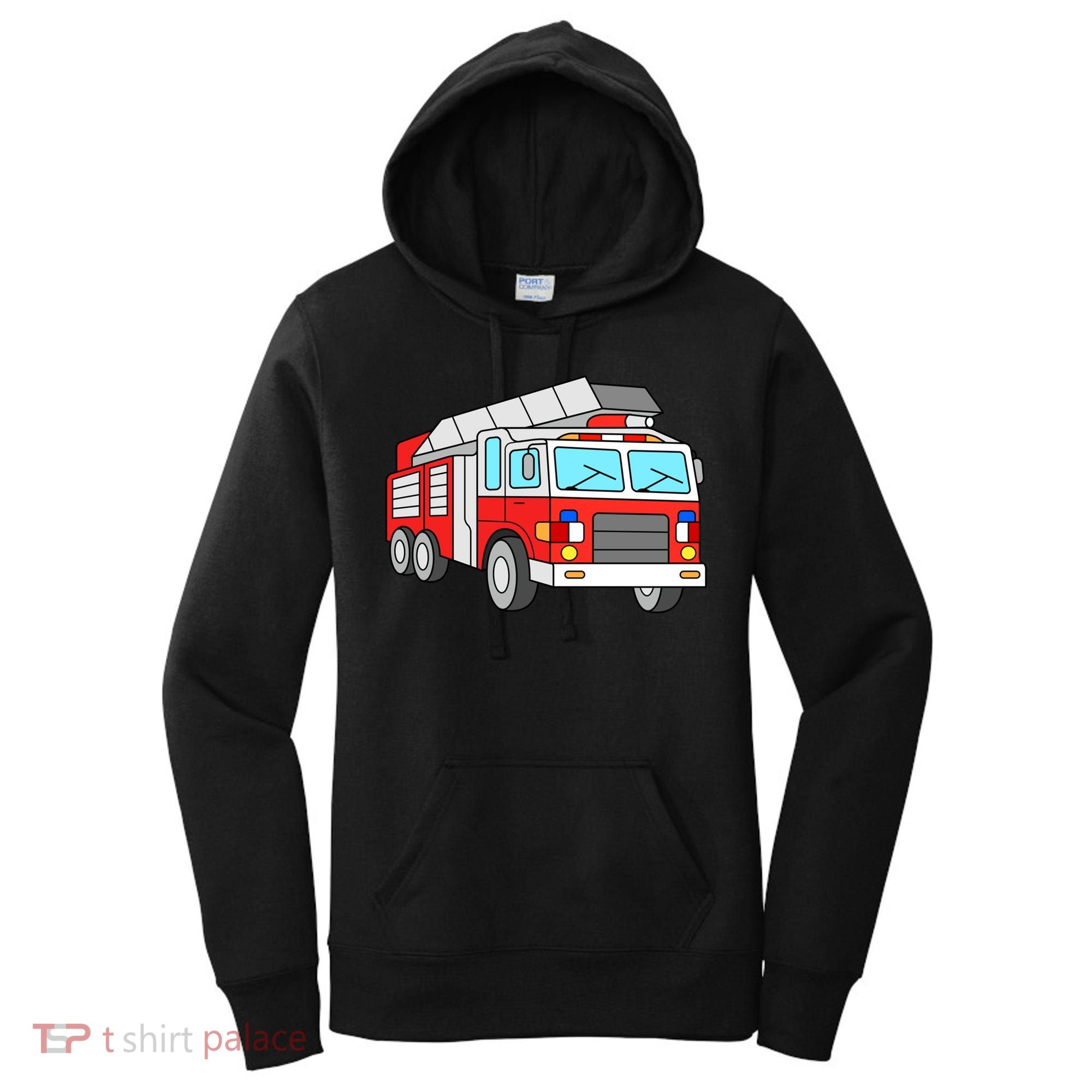 Cool Fire Engine Firetruck Firefighter Meaningful Gift Women's Hoodie