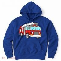 Cool Fire Engine Firetruck Firefighter Meaningful Gift Hoodie thumb 0