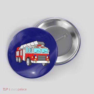 Cool Fire Engine Firetruck Firefighter Meaningful Gift Button