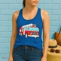 Cool Fire Engine Firetruck Firefighter Meaningful Gift Women's Tank Top thumb 2