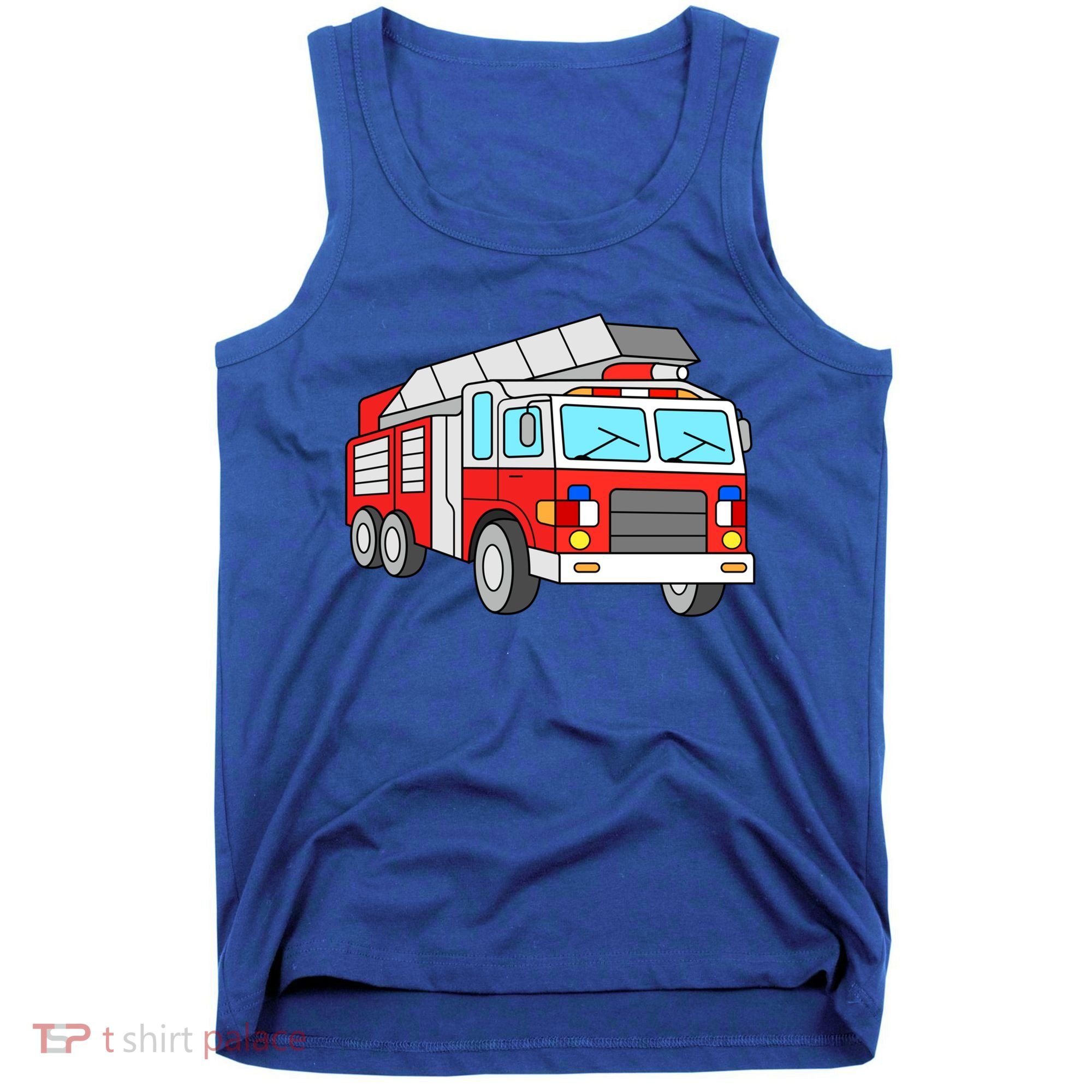 Cool Fire Engine Firetruck Firefighter Meaningful Gift Tank Top