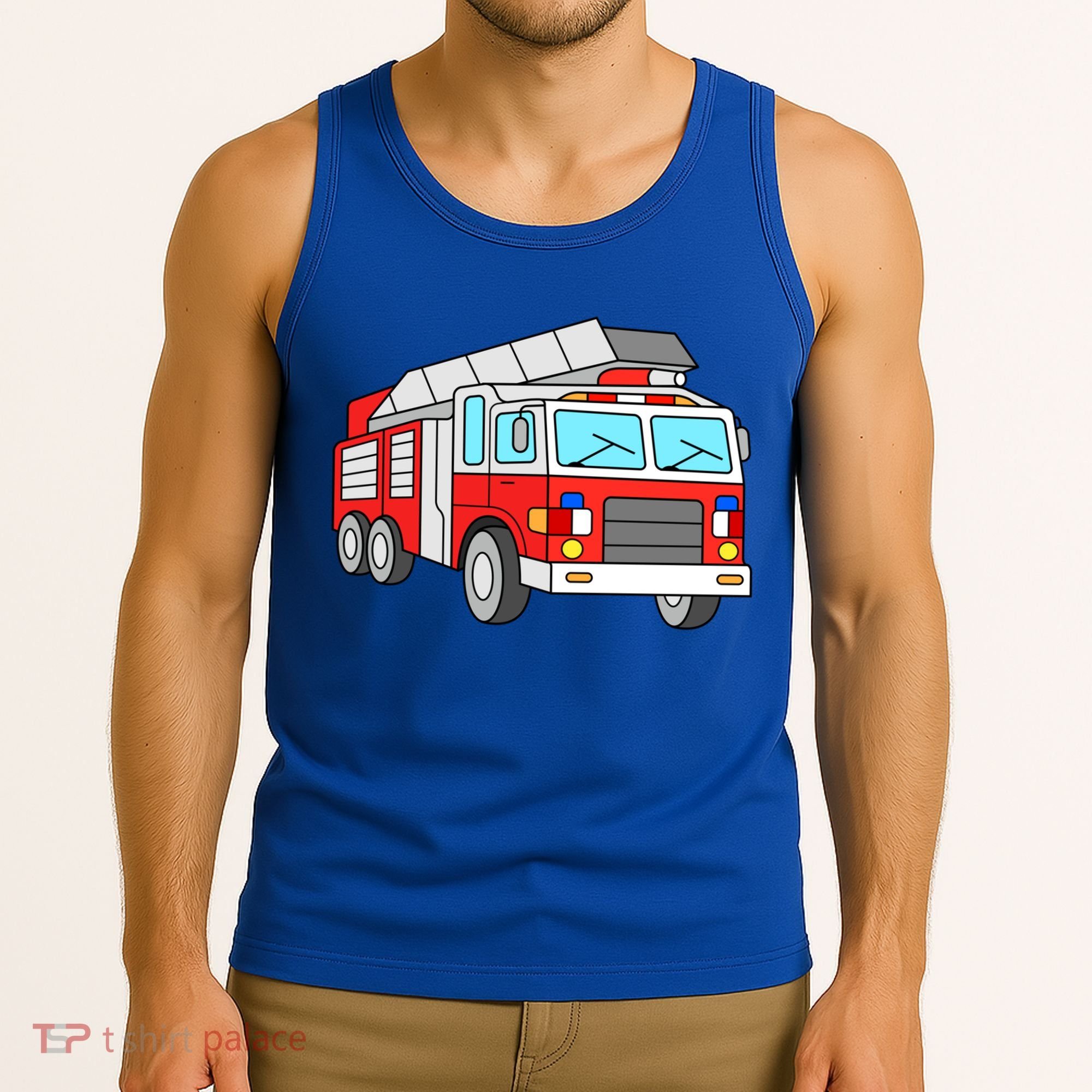 Cool Fire Engine Firetruck Firefighter Meaningful Gift Tank Top