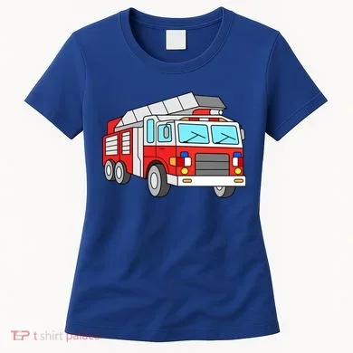 Cool Fire Engine Firetruck Firefighter Meaningful Gift Women's T-Shirt
