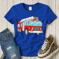 Cool Fire Engine Firetruck Firefighter Meaningful Gift Women's T-Shirt thumb 3