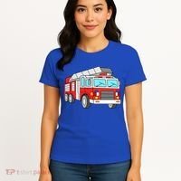 Cool Fire Engine Firetruck Firefighter Meaningful Gift Women's T-Shirt thumb 4
