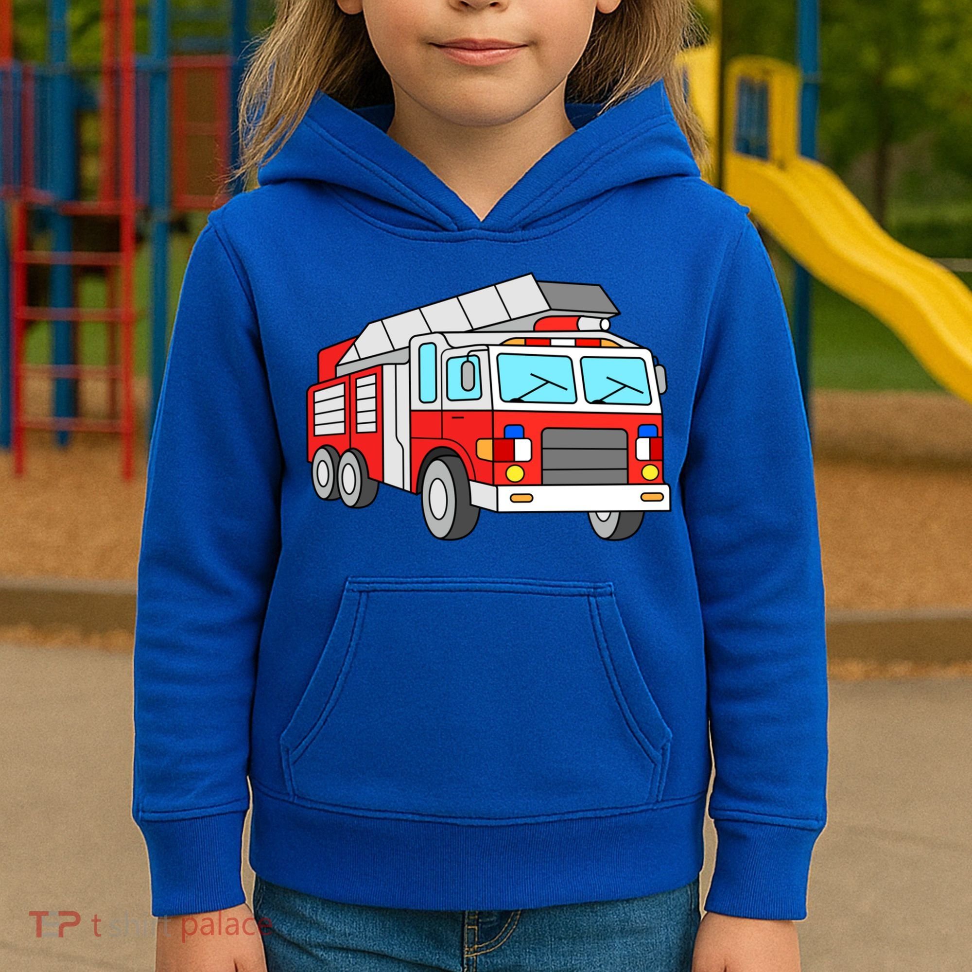 Cool Fire Engine Firetruck Firefighter Meaningful Gift Kids Hoodie