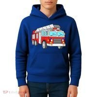 Cool Fire Engine Firetruck Firefighter Meaningful Gift Kids Hoodie thumb 4