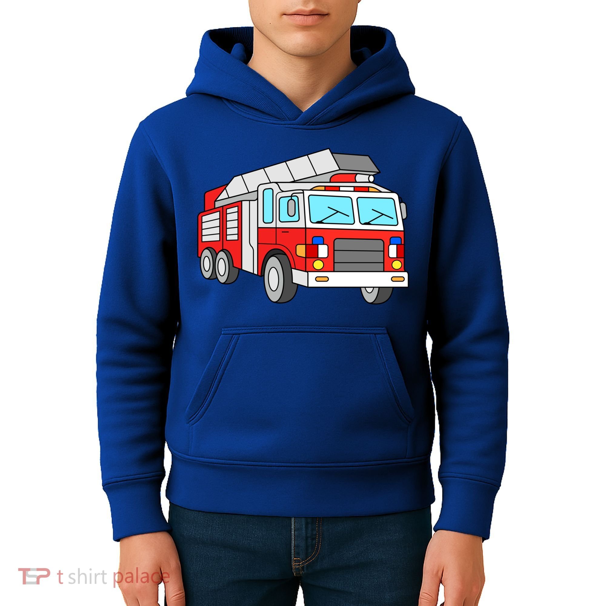 Cool Fire Engine Firetruck Firefighter Meaningful Gift Kids Hoodie