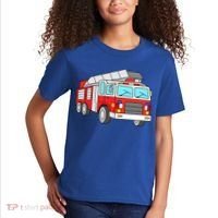 Cool Fire Engine Firetruck Firefighter Meaningful Gift Kids T-Shirt thumb 2