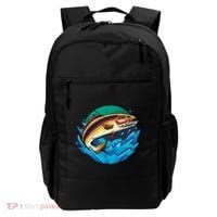 Catch Fish Eating Worm Funny Fishing Backpack thumb 0