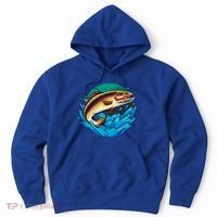 Catch Fish Eating Worm Funny Fishing Hoodie thumb 0
