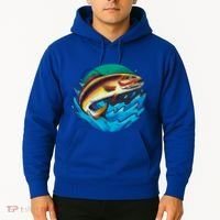 Catch Fish Eating Worm Funny Fishing Hoodie thumb 2