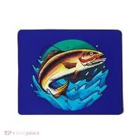 Catch Fish Eating Worm Funny Fishing Mousepad thumb 0