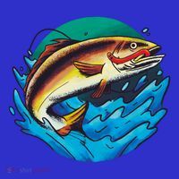 Catch Fish Eating Worm Funny Fishing Mousepad thumb 1