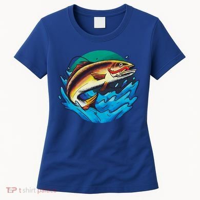 Catch Fish Eating Worm Funny Fishing Women's T-Shirt