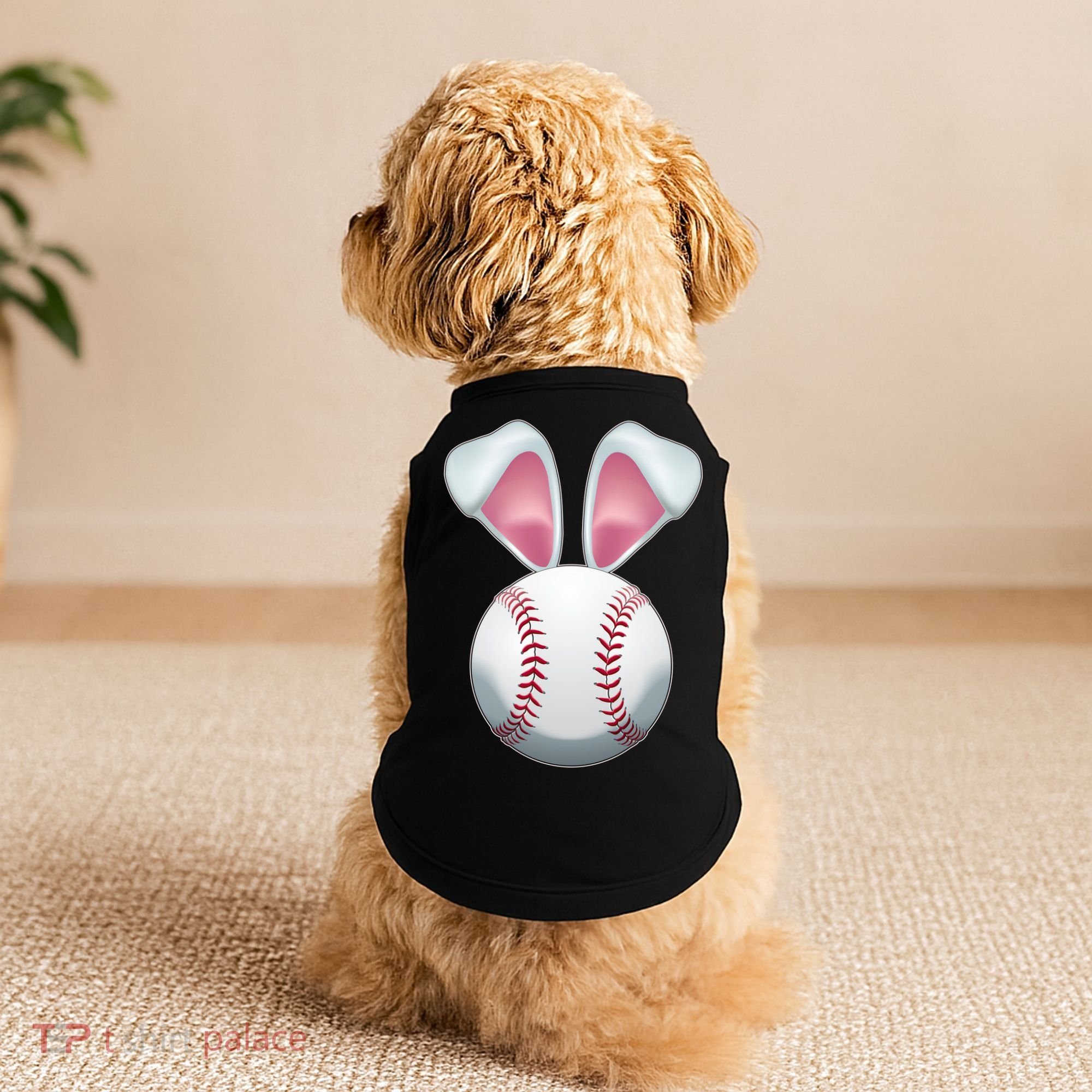 Cute Funny Easter Bunny Baseball Doggie Tank